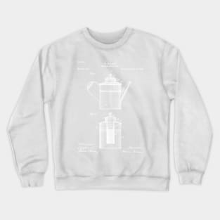 Coffee Patent - Coffee Shop Art - Antique Crewneck Sweatshirt